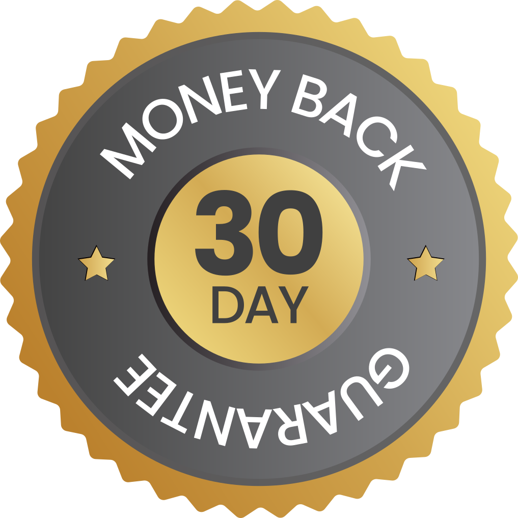 30 day money back guarantee seal